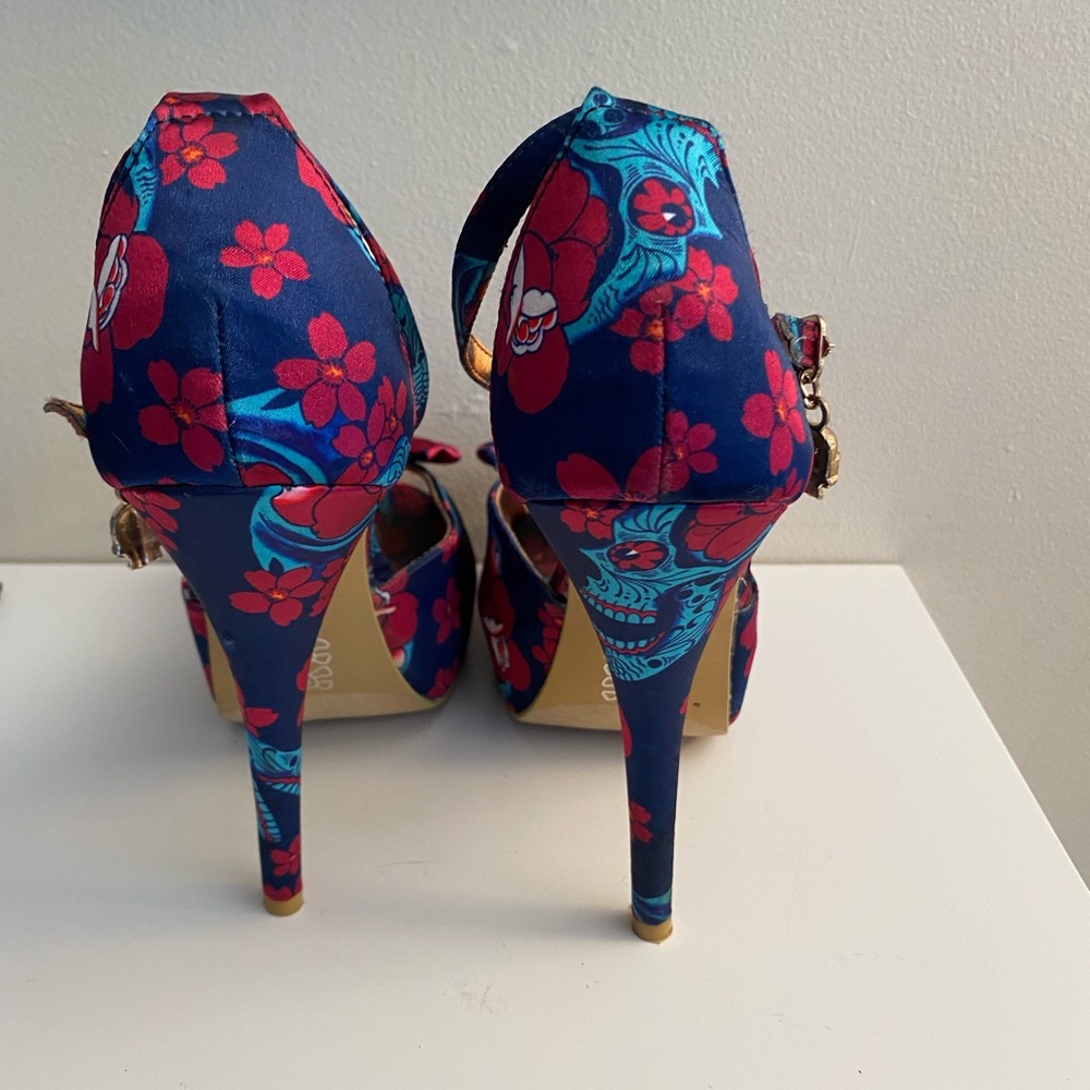 Iron Fist Skull & Flowers heels - Picture 4 of 16
